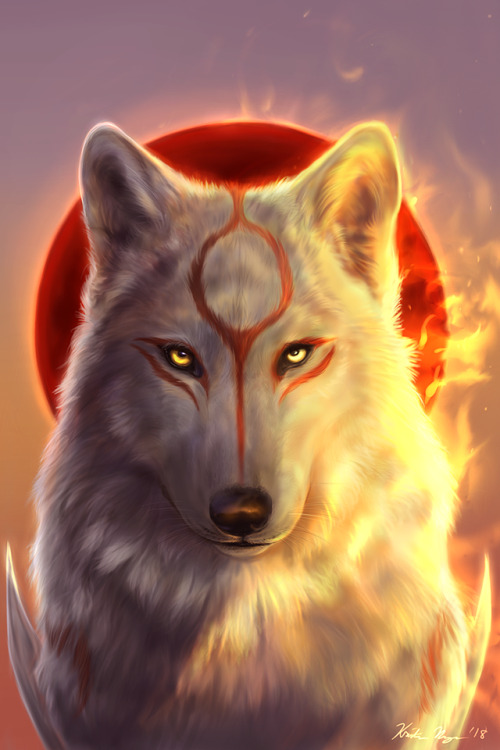 field-of-reeds:Hi everyone! It’s been awhile. Okami is out on the Switch now so I had to draw 
