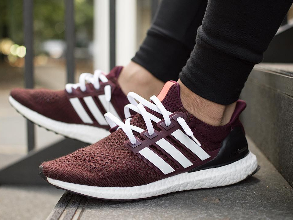 Adidas Ultra Boost - Burgundy custom - 2016 (by – Sweetsoles