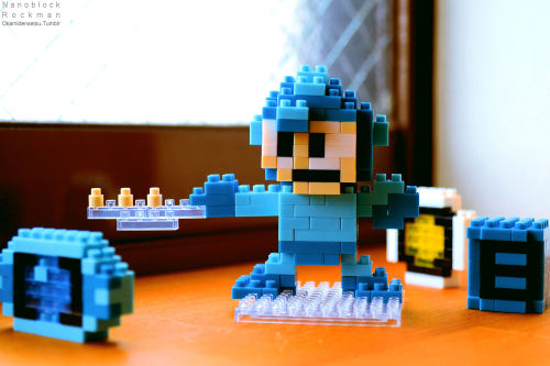 okamidensetsu:  Nanoblock Rockman This is one of the coolest things I have ever gotten. From the packaging down to the actual set inside - it’s just perfection. The price is a little up there as expected with Nanoblocks (and the license itself), but