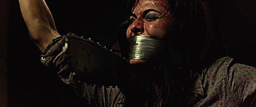 gaggedactresses:  One of my favourite gags of all time: Alexandra Daddario tightly
