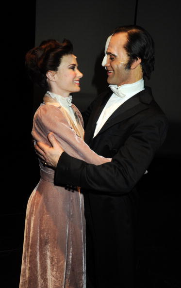 themonsterslair:  London, England, March 09. Love Never Dies Original Cast - World Premiere: Curtain Call.Sierra Boggess and Ramin Karimloo pose backstage following the world premiere of ‘Love Never Dies’ at the Adelphi Theatre on March 9, 2010 in