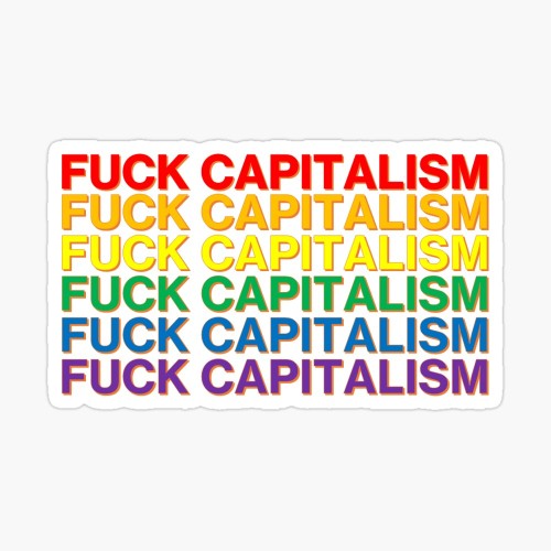 Check out this sticker on my redbubble!Sticker: https://www.redbubble.com/i/sticker/Rainbow-Fuck-Cap