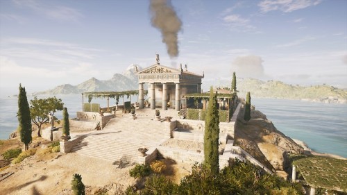 Temple of Aphrodite Kythera, reconstructions made by Ubisoft for the game Assassin’s Creed.