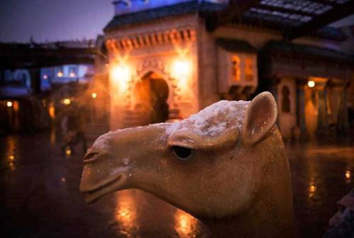  Snow at the Tokyo Disney resorts, via the Tokyo Disney Resorts Blog. 