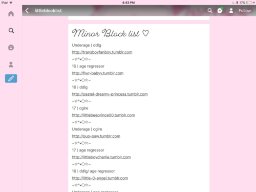 SmhPlease block @bloodysecret (I’m so certain that this is their main blog) and @littleblocklist i