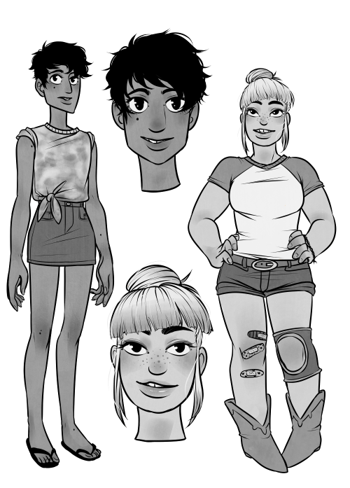 character designs for a small comic i might be doing in the next few months