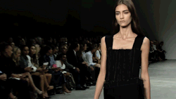 bahliss:  mihaliko: Marine Deleeuw at Calvin Klein S/S 2014  All the goals in a gif 