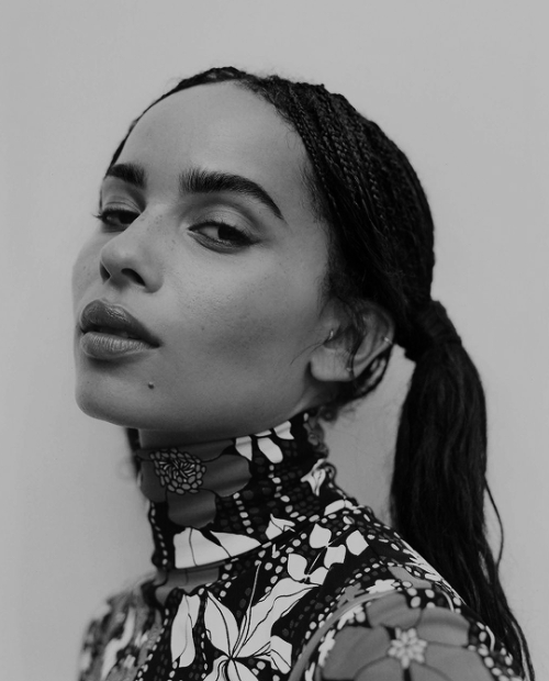 narsila: Zoë Kravitz photographed by Alexander Saladrigas for ELLE UK (December 2018)