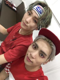 fyjjong: backstage at music bank - 150522