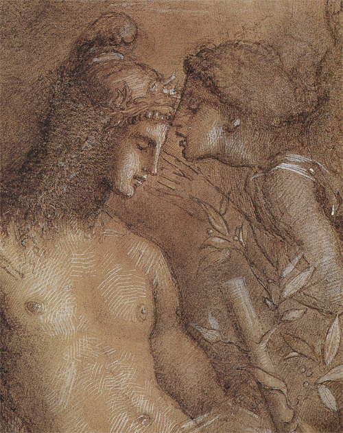 animus-inviolabilis:Hésiode visité par la muse(Hesiod visited by the Muse)Gustave Moreau1858