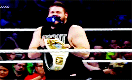mithen-gifs-wrestling:  Kevin Owens consumes the gear of his enemies and gains strength
