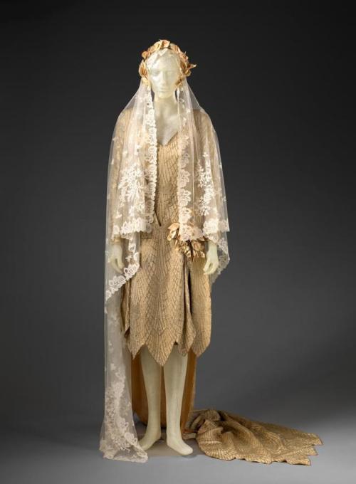 fashionsfromhistory:Wedding Ensemble1925National Gallery of Victoria