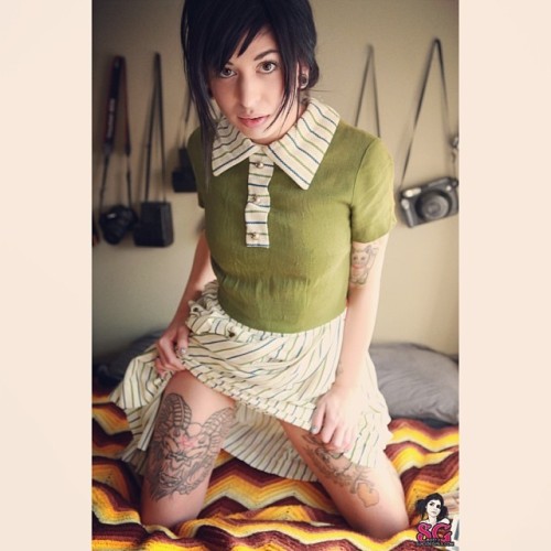 alicasanova:  Here is a little #flashbackfriday / #friskyfriday / #flirtyfriday post for @suicidegirls from my set “Nostalgia” shot by the amazing @alissa_brunelli !!! My baphomet had only been outlined (@davehalseytattoos check him out), also another