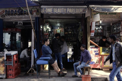 Cut and Shave, $2.Chandni Chowk, Old Delhi.