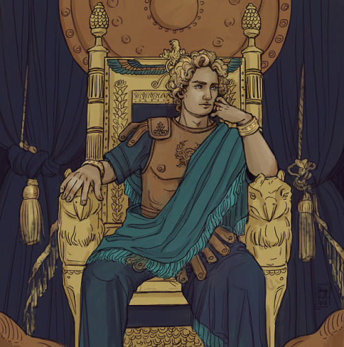 sheepskeleton-art:A commission for @alessandrarry - Alexander the Great! ;) 