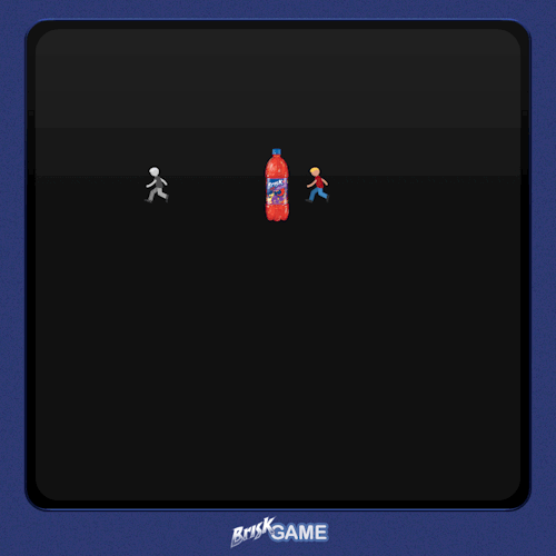 You can run, but you can’t escape the refreshing taste of Brisk Iced Tea.