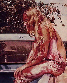Marilyn Burns Behind The Scenes Of The Texas Chainsaw Massacre, 1974.