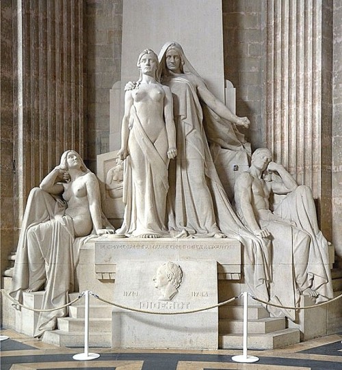 Alphonse Camille Terroir (1875 - 1955) Monument dédié à Encyclopédistes au Panthéon avec l'inscripti