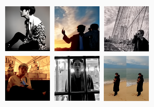 cyphertaehyungie:  taehyung in 2018 | instagram edition 💜