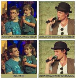 originalnrrrdgrrrl:  This is just too cute. Stuff like this is one of the many reasons why Doctor Who is fantastic.