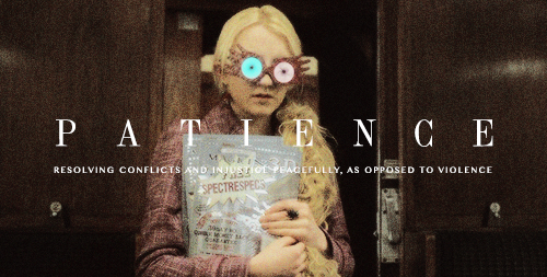 knockturnallley:  Harry Potter and the Seven Heavenly Virtues (part 2/2): Practicing