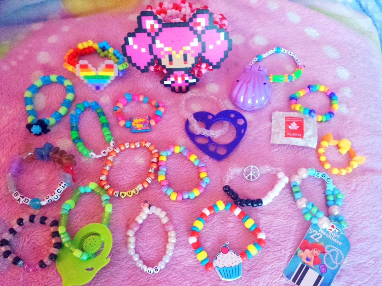 All the kandi I got at EDC. I barely made anything so I didn&rsquo;t get much,