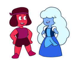 rainbowmoonstonesu: Fav gems  Ruby’s arms are too long but I’m too lazy to fix it  