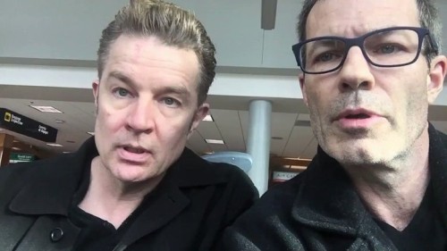 Pic of the Day: @jamesmarstersof & @markdevineof perfecting their ‘vague’ & 'vag