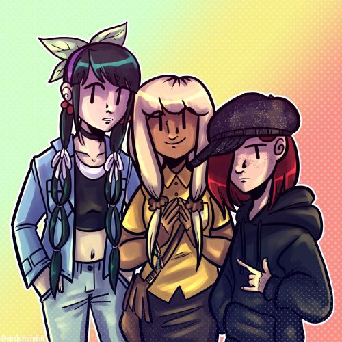 onebizarrekai: wanted to draw the traffic light trio because I love their name 