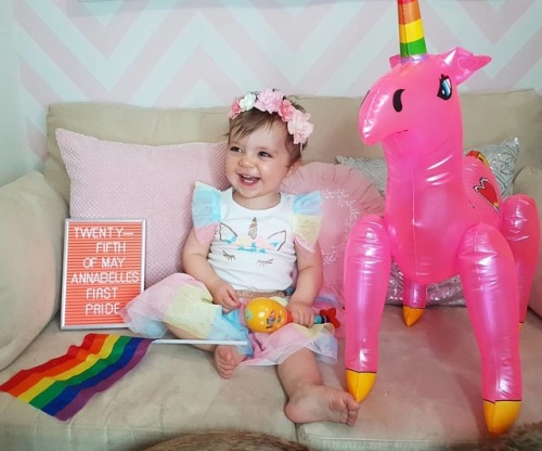 The littlest unicorn Our hope for you in your first Pride month ️‍ is that you always feel proud