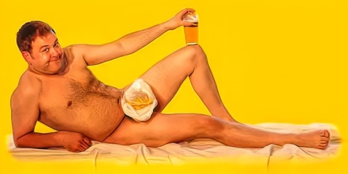 bearmythology:This Mark Addy promo for The Full Monty was a very small image. I’m sure there&r
