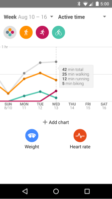 detail on Google Fit