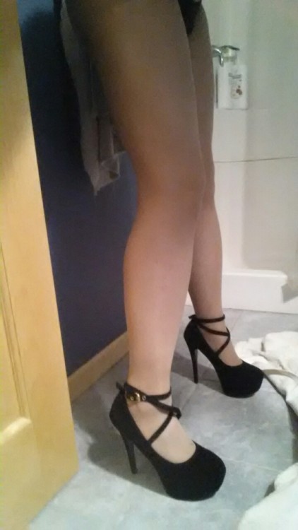 XXX New shoes!  Trying them on with different photo