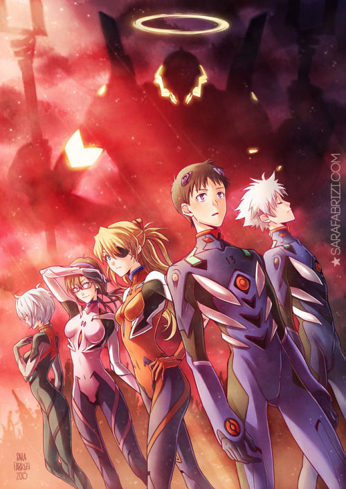 ★ Return to Ash ~Finally I can show you my illustration created for the Evangelion Exhibition + Fans