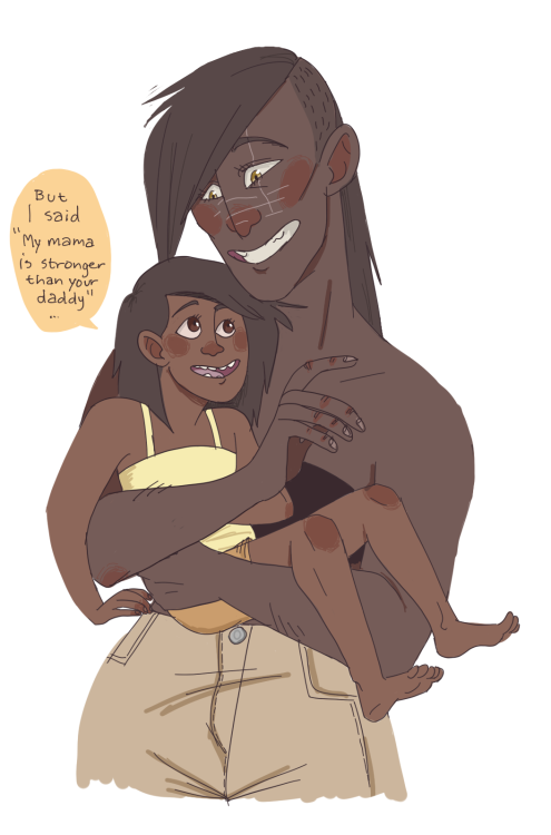 surimistick: jamfisher: a girl and her werewolf mom MY hEART