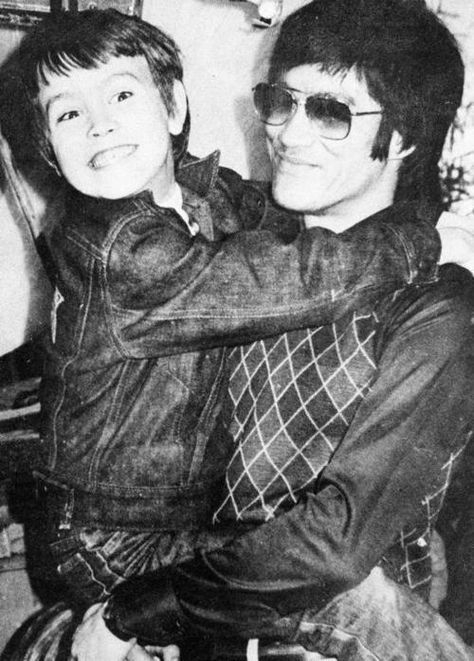 theblindninja:  Bruce and young Brandon LeeMartial Arts In Cinema   