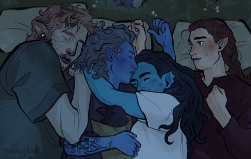 rennybu: something to mark a year of playing our Titan campaign together :’] The party getting some 