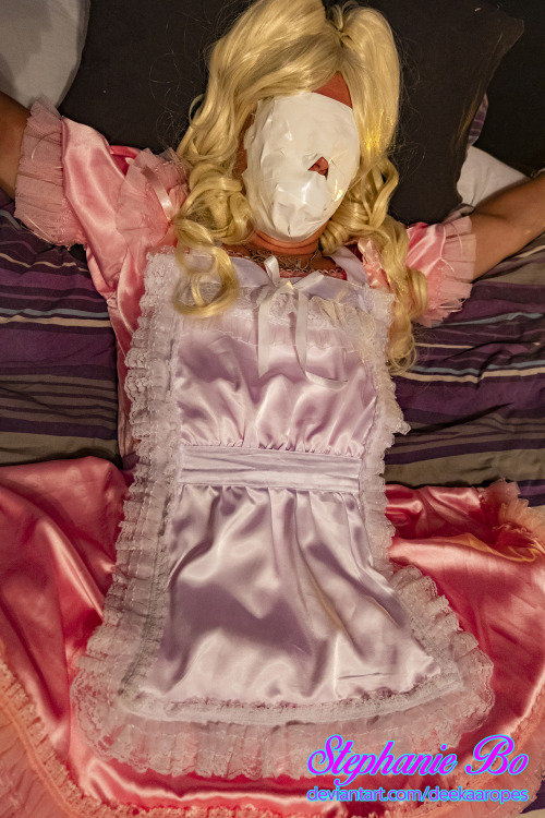 Sissymaid Tied to the Bed