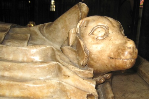Dogs at Masters Feet, Tombstones, Canterbury Cathedral, 2010.In the medieval era it was extremely co