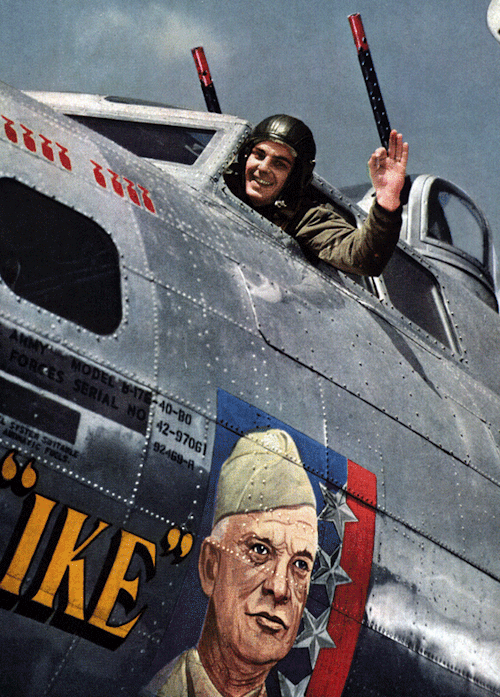 A USAAF B-17G dedicated to newly promoted United States European Allied Commander, General Dwight D.