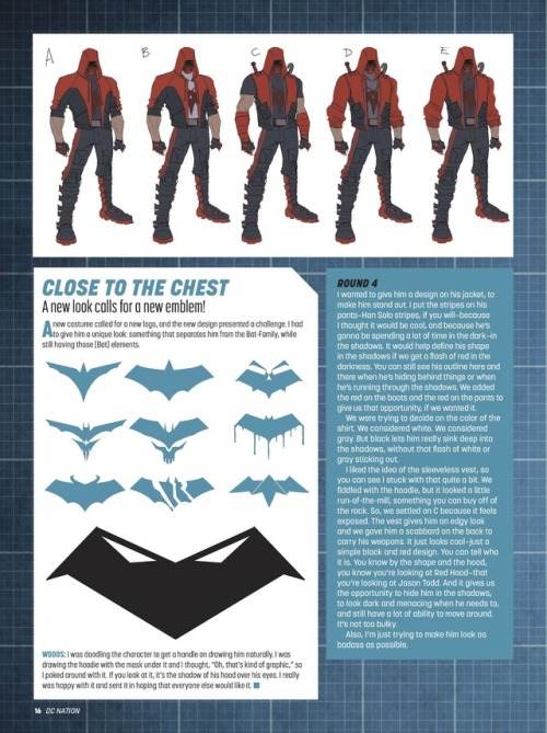 lifeandloveofafangirl: dailyjasontodd:  Jason’s new design, from DC Nation #3 (2018)  I mean, it’s awesome and stuff, but for like, OTHER PEOPLE!!!!! I’m not ready for change!!! I’m gonna miss the old hood. And the letter jacket. And the bat symbol.