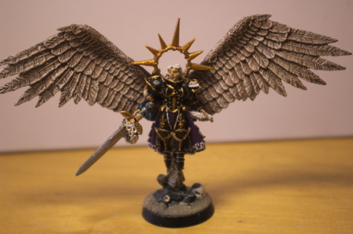 This is one of my earlier models, Saint Celestine from the Adepta Sororitas Army from Warhammer 40K.