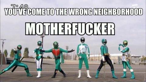 If only gangs dressed like power rangers maybe we wouldn&rsquo;t mind as much. Just an idea&