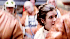tfa:It is she who leads the battle. Princess Leia Organa. Bold. Strong.