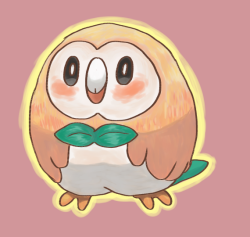 ragingrexasaurus:  rowlet is a peach no one