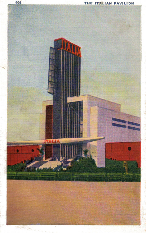 The Italian pavilion for the 1933 World&rsquo;s Fair in Chicago The Pavilion&rsquo;s airplan