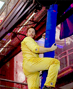 thebatmn:  Chris Pratt on the set of Guardians of the Galaxy. 