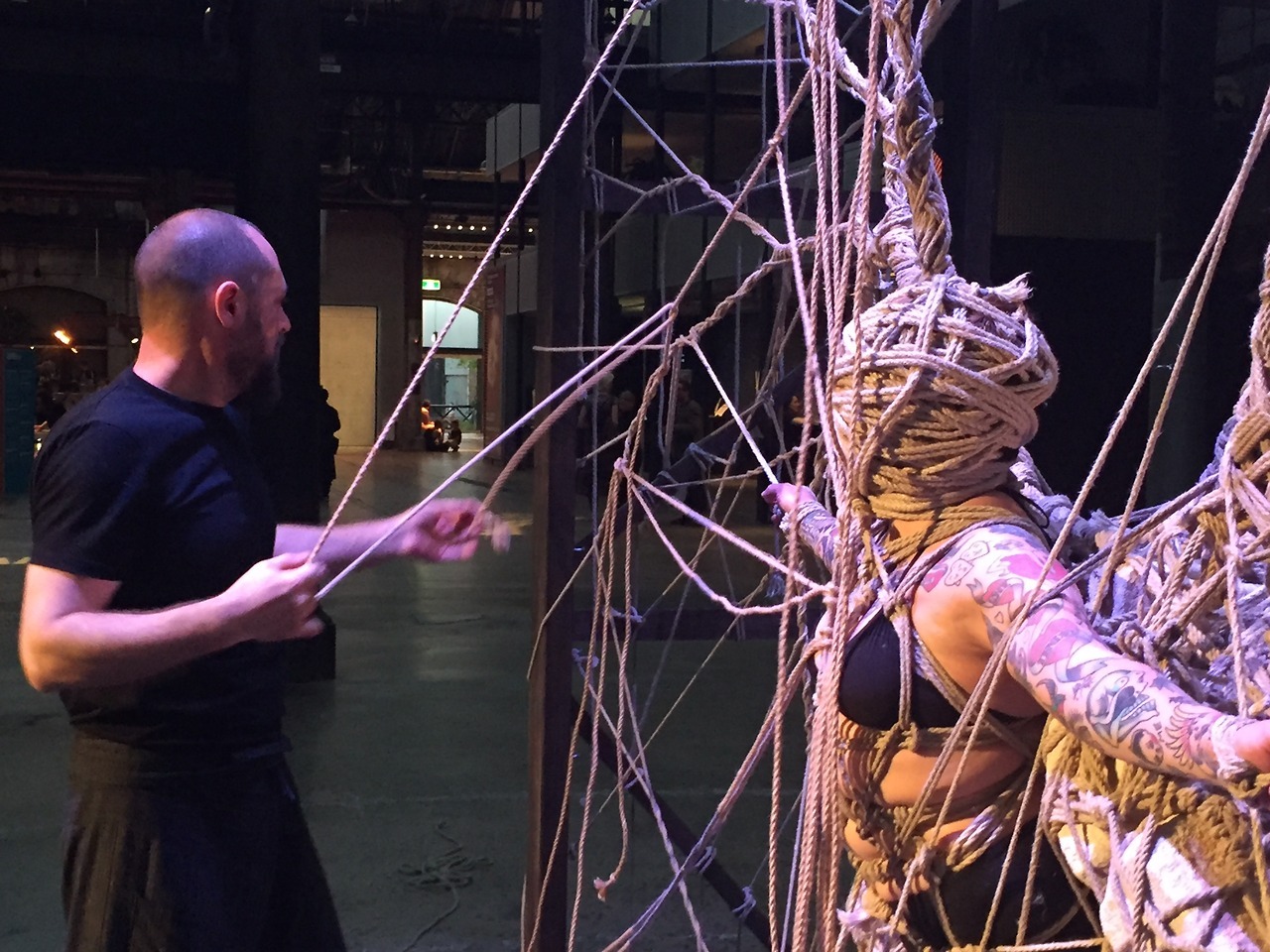 garthknight:    Nemeton 6 (Emma) The 6th &amp; final live installation @carriageworks