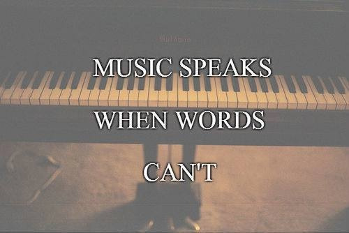 you-can-have-dreams:  Music speak when words cant on We Heart It.  Can’t live without music. -fm