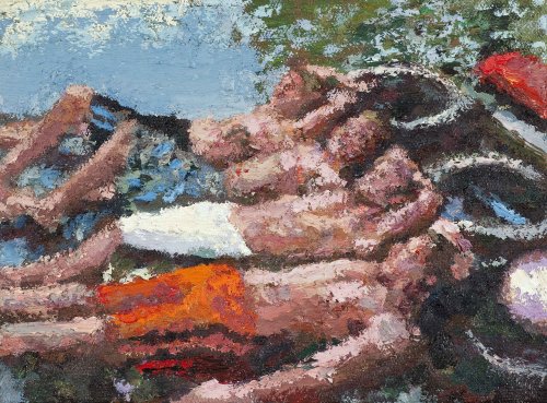 Porn Pics ydrorh:  Four Men, 2012, Oil on canvas, 32x44